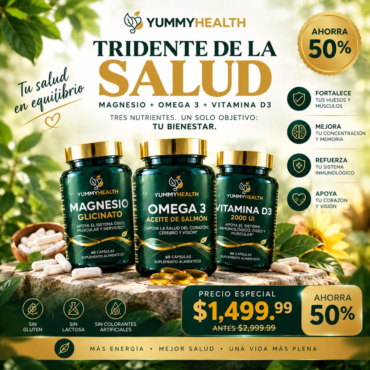 TRIDENTE DE LA SALUD YUMMY HEALTH