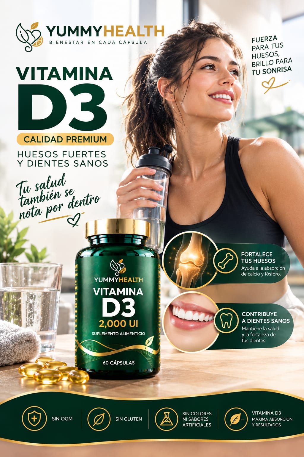 VITAMINA D3 PREMIUM 2000 UI- TU DOSIS DIARIA DE BIENESTAR