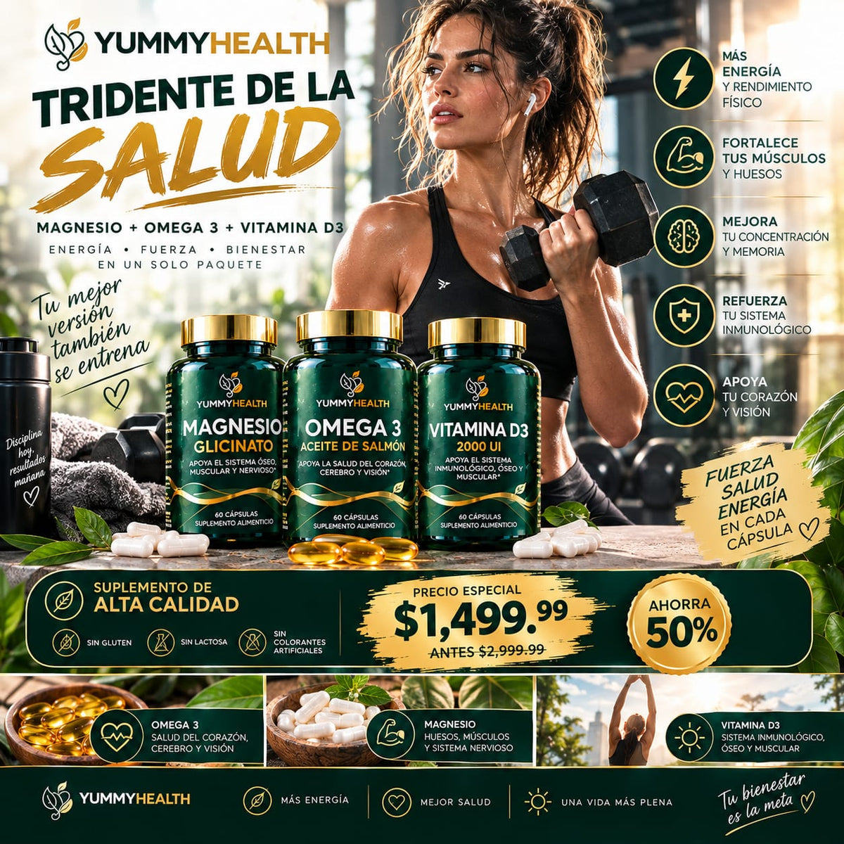 TRIDENTE DE LA SALUD YUMMY HEALTH